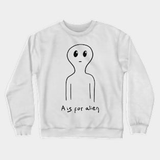 Cute alien drawing Crewneck Sweatshirt